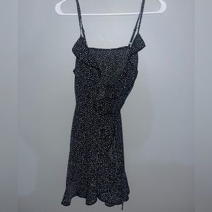 Black and white polka dot dress
